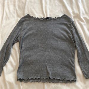 Brandy Melville Gray Top